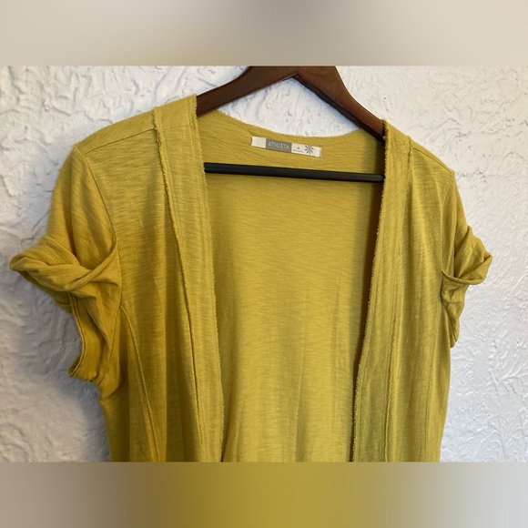 💛 Athleta Voyage twist cap sleeve modal cardigan - Picture 3 of 4